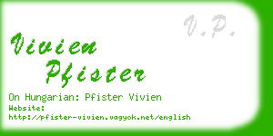vivien pfister business card